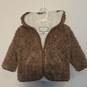 Cozy Brown Sherpa Kids Jacket